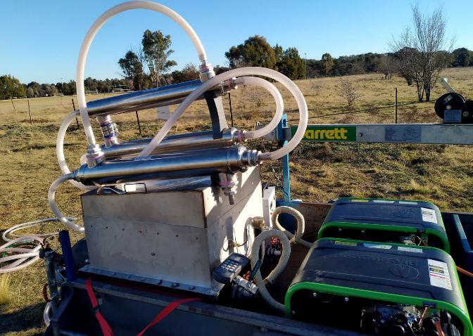 Wastewater filtration technology in a field