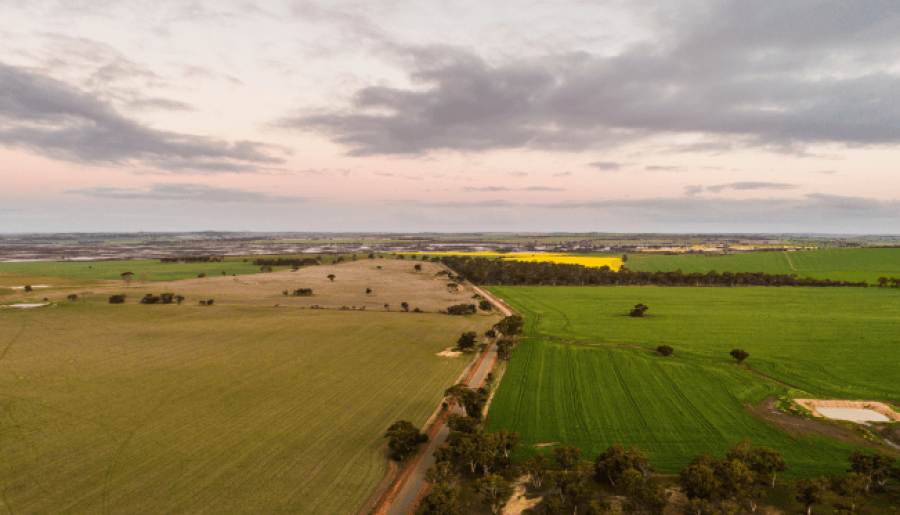 aerial farming landscape