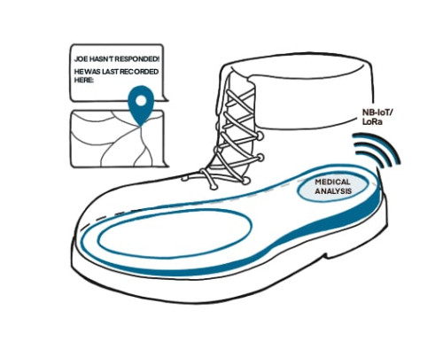 Image for SoleMate: A shoe insole medical IoT device with automated remote emergency alerts