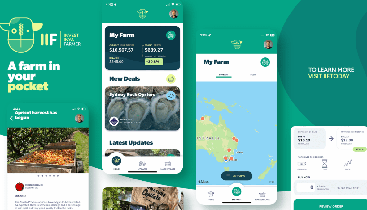 INVEST INYA FARMER Screen shots from app